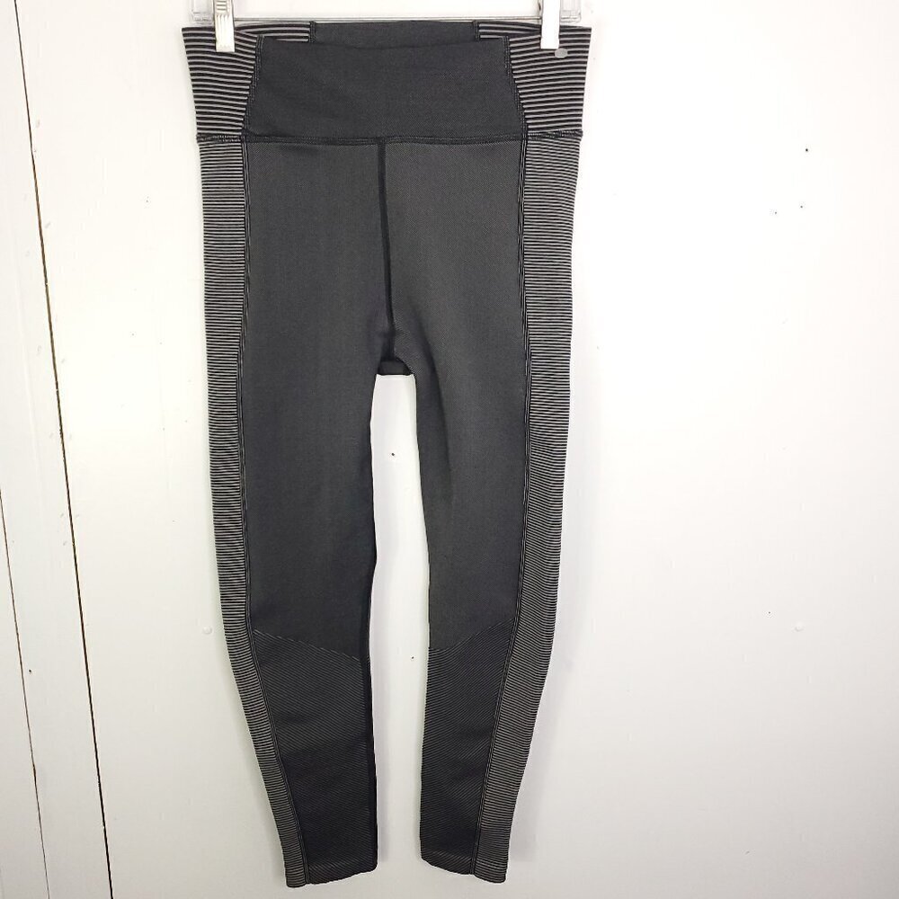 Aerie Pants Womens Offline Leggings Thick Stretchy 7/8 Length Gray Colorblock
